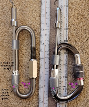 TCs on devices Al and Ti